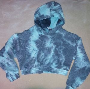 Fashion Nova L Cropped TieDye Hoodie